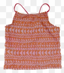 Details About Old Navy Girls Large Tankini Top Orange 002z - Sleeveless png