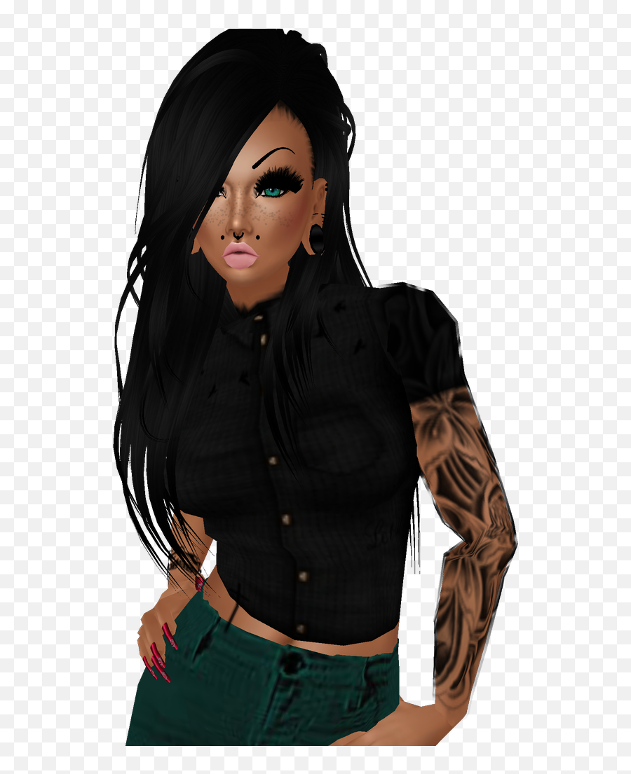 Captured Inside Imvu - Midriff Png,Imvu Logo