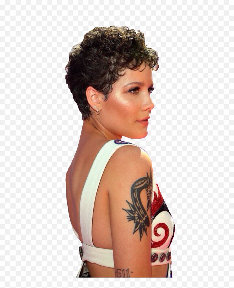 Image About Transparent In Halsey By Laurynlydia - Halsey Short Hair Curl Png,Halsey Logo Transparent