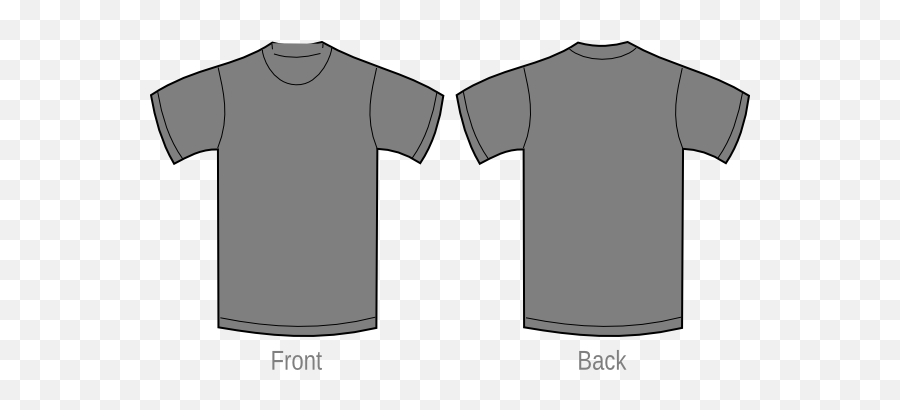 Plain Gray Shirt Clip Art - Grey Polo Shirt Template Png,Gray Shirt Png