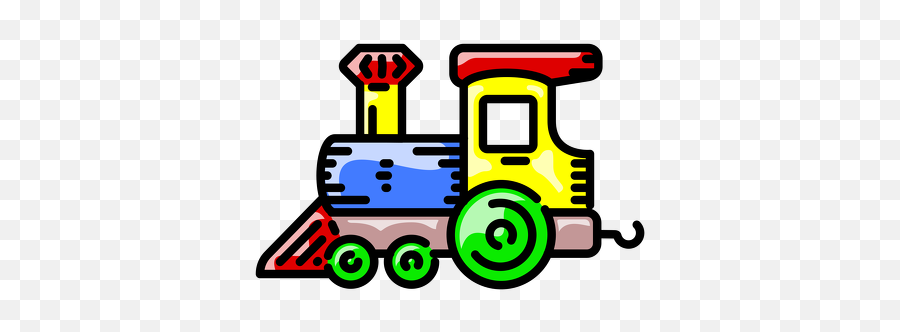 Toy - Locomotive Lineart Png,Toy Train Png