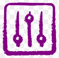 Purple Settings Icon Page 2 - Line17QQcom Dot png