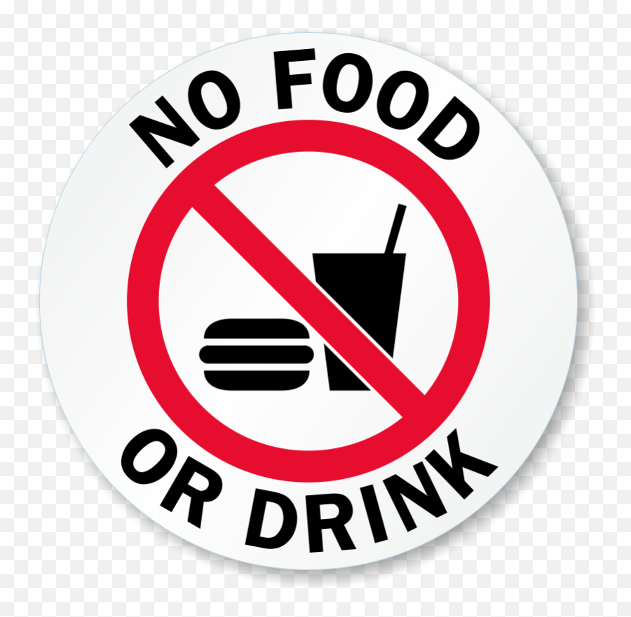 No Food Or Drink Glass Decal Signs Sku - No Food Or Drink Clipart Png,No Food Or Drink Icon