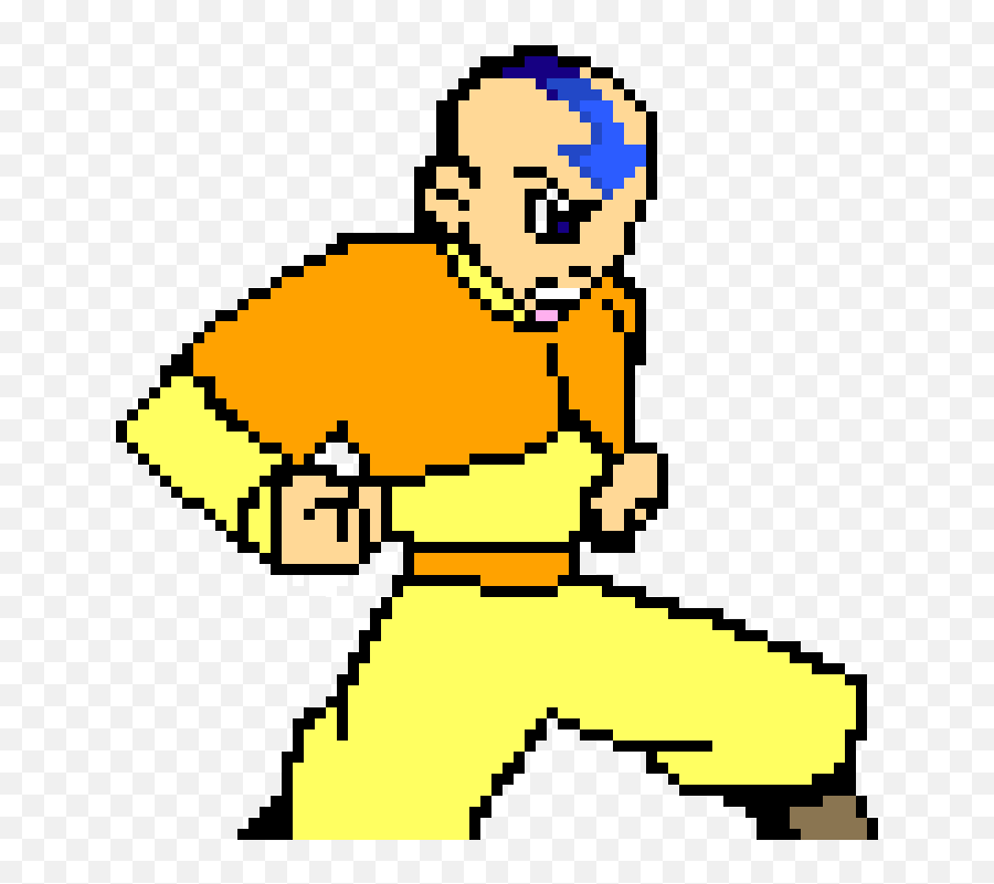 Aang Pixel Art Maker - Avatar The Last Airbender Pixel Art Png,Aang Png
