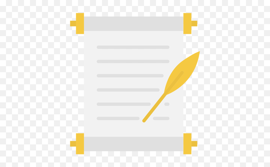 Document Quill Flat Icon - Horizontal Png,Document Icon Flat
