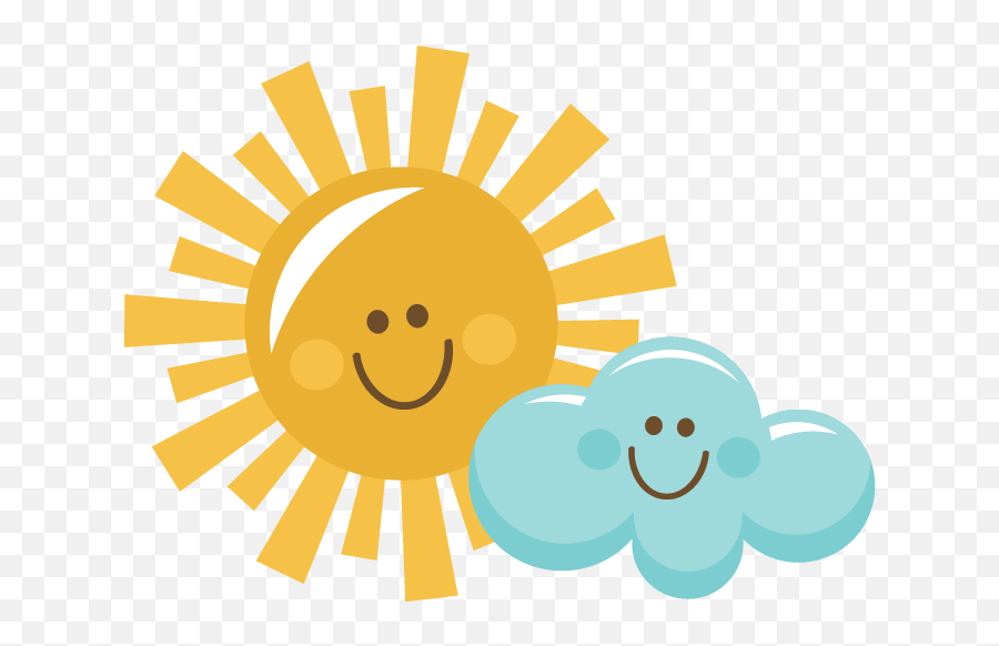 Sun And Clouds Clipart Png Image - Sun And Cloud Clipart,Clouds Clipart Png