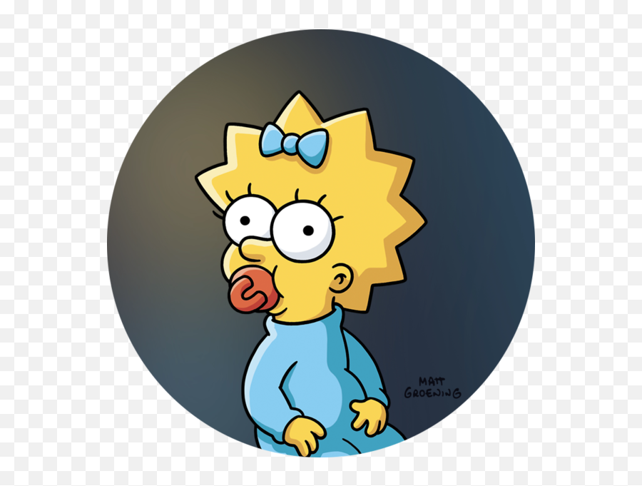 New U0027the Simpsonsu0027 Profile Avatars Added To Disney - Disney Maggie Simpson Black Background Png,Bart Simpson Icon