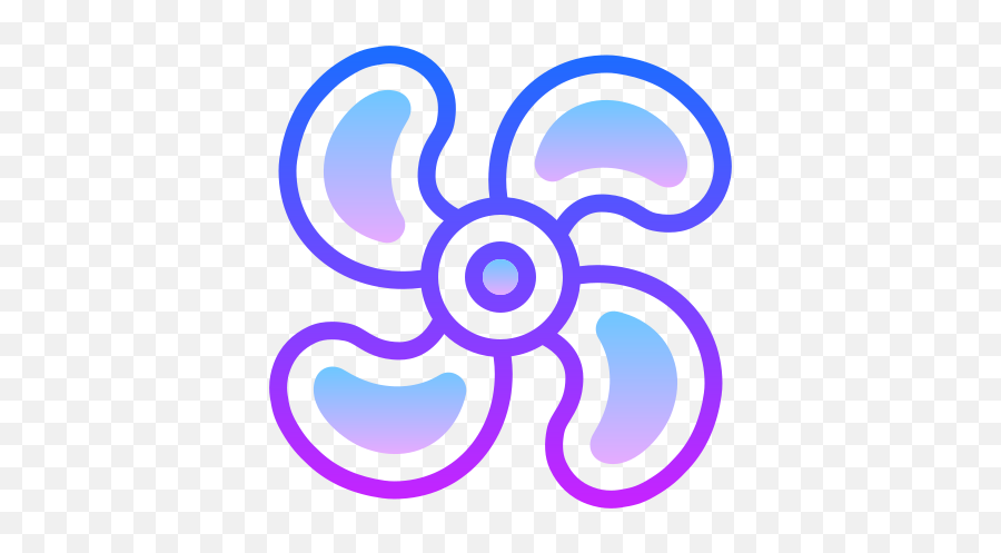 Fan Speed Icon In Gradient Line Style - Anti Dust Mite Icon Png,Icon Air And Mechanical