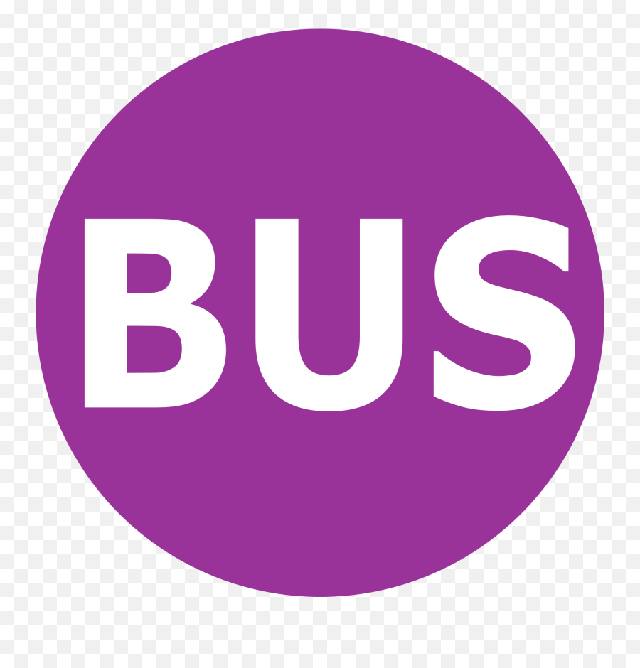 Clipart Of Purple Round Bus Stop Sign Free Image Download - Bus Berlin Png,Bus Station Icon