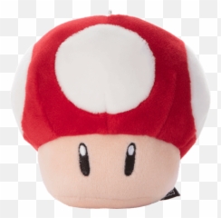 Nintendo - Mario Kart Mushroom Clipon Plush Mario Kart Mushroom Plush Transparent Png,Luigi Plush Png