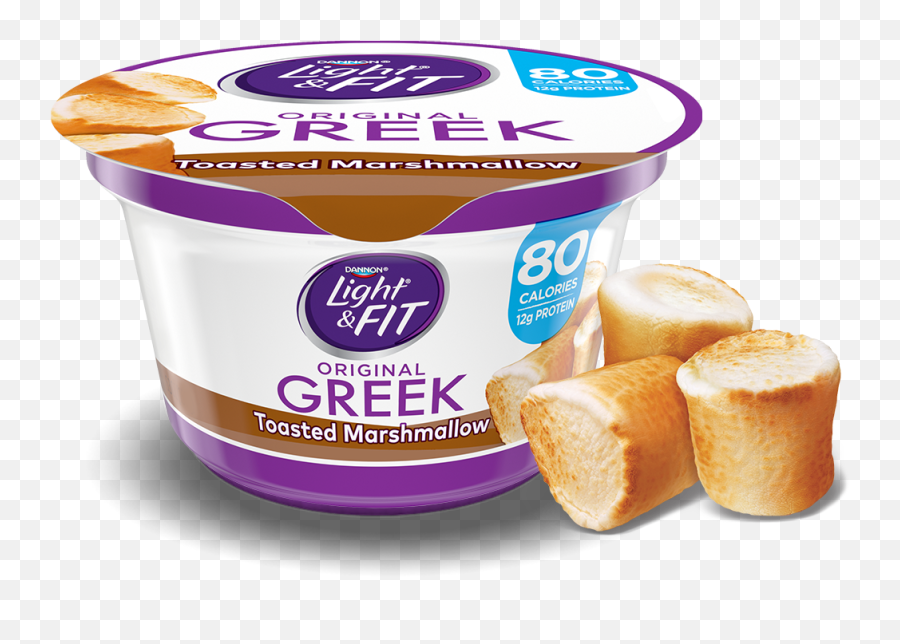 Download Toasted Marshmallow - Dannon Light And Fit Greek Yogurt Png,Yogurt Png