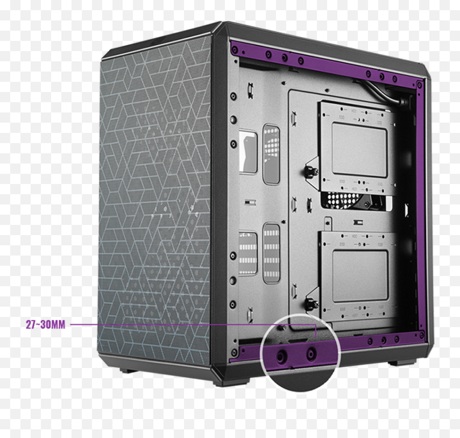 Masterbox Q500l Cooler Master - Casing Cooler Master Masterbox Q500l Png,Fan Icon On Computer Case