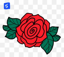How To Draw Rose Step By 4 Easy Ways - Bullet png