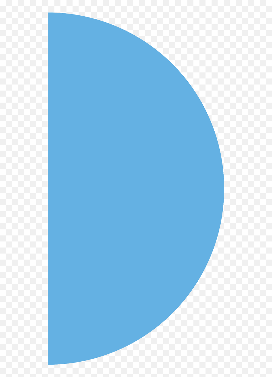 Half Circle Blue 1 - Blue Half Circle Png,Semi Circle Png