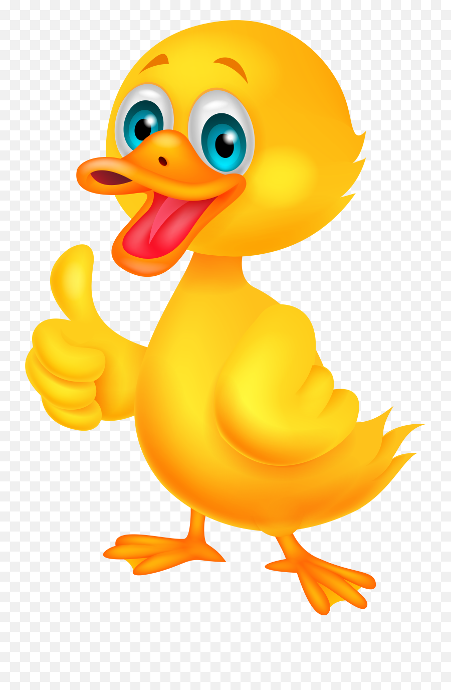 Clipart Duck Clear Background - Transparent Duck Cartoon Png,Rubber Duck Transparent Background