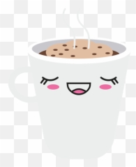 Satisfied Kawaii Face Coffee Cup - Transparent PNG u0026 SVG Kawaii Coffee Doodle Png