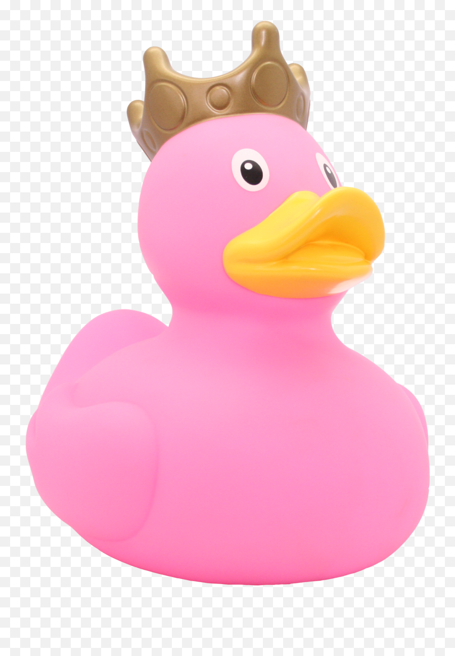 Xxl Pink Rubber Duck With Crown 25 Cm U2013 Create A Keepsake - Pink Rubber Ducky Transparent Background Png,Rubber Duck Png