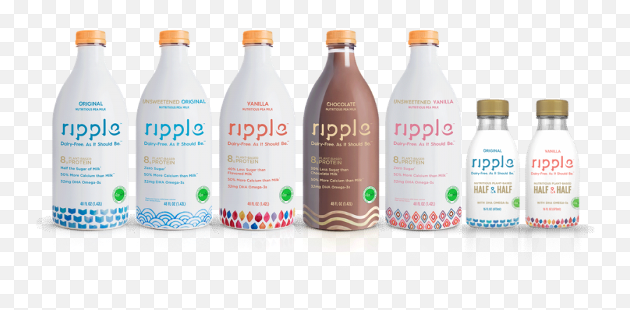 Ripple Foods Raises 65 Million In Funding A Victory For - Pea Milk Ripple Png,Milk Transparent