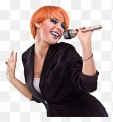 Girl Singing Png Clip Art Transparent - Karaoke Singer Png,Singing Png