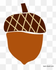 Download Hd Free Acorn Png Clip Art Image - Ice Cream Illustration,Acorn Transparent Background