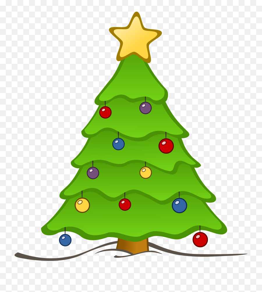 Free Christmas Tree Clip Art - Christmas Tree Clipart Free Png,Christmas Tree Transparent Background