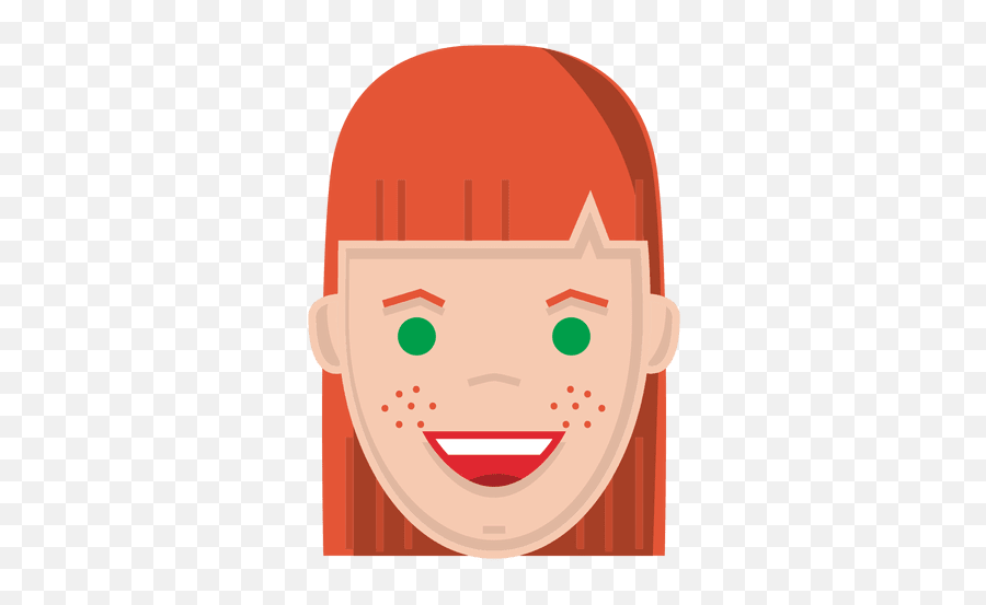 Red Hair Happy Freckles - Transparent Png U0026 Svg Vector File Freckles Cartoon Png,Red Hair Png