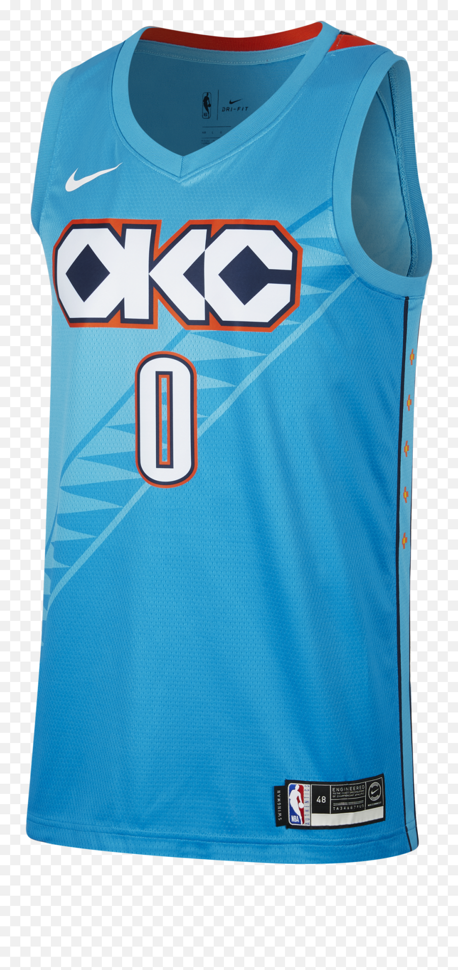 Nike Nba Oklahoma City Thunder Russell - Westbrook City Edition Jersey Png,Okc Thunder Png