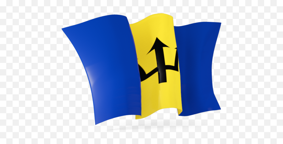 Barbados Flag Png Transparent Collections - Waving Barbados Flag Png,Flag Transparent Background