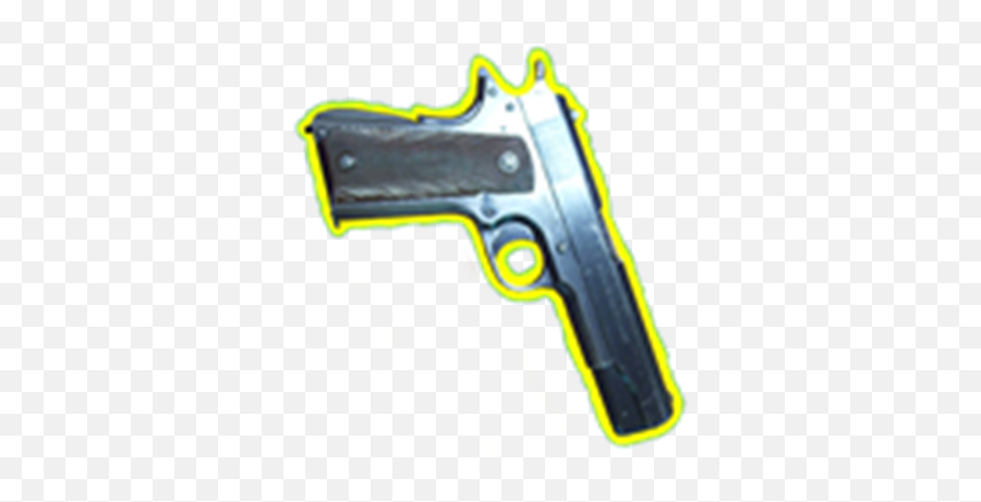 Gun M911 - Yellow Outline Transparent Background Roblox Handgun Png,Pistol Transparent