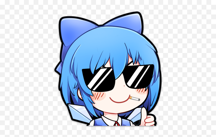 Chibi Dank Cirno Sticker - Dank Cirno Png,Dank Png