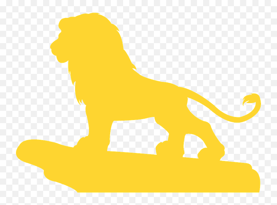 Lion King Silhouette - Silueta Del Rey Leon Png,Lion Silhouette Png