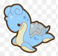 Pokemon Cute Chibi Lapras Water Freetoedit - Chibi Pokemon Water Type Png,Lapras Png