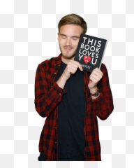 Pewdiepie Holding Book Png Image - Pewdiepie Png,Pewdiepie Png