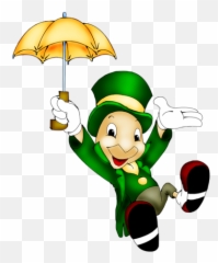 Mickey Cricket Pinocchio Jiminy - Jiminy Cricket St Day Png,Jiminy Cricket Png