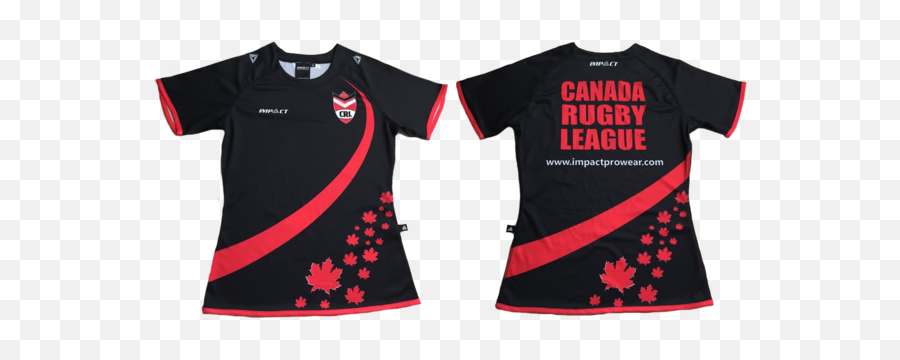 Canadian Wolverines Rugby League Team Impact Prowear - Bape Rainbow Side Shark Tee Png,Wolverine Claws Png