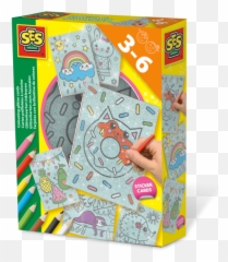 Ses Colouring Glitter Cards Png