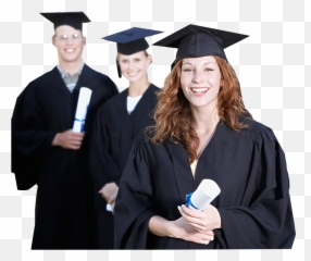 Download Hd Fore Graduation Cap And Gown - Diploma University People png