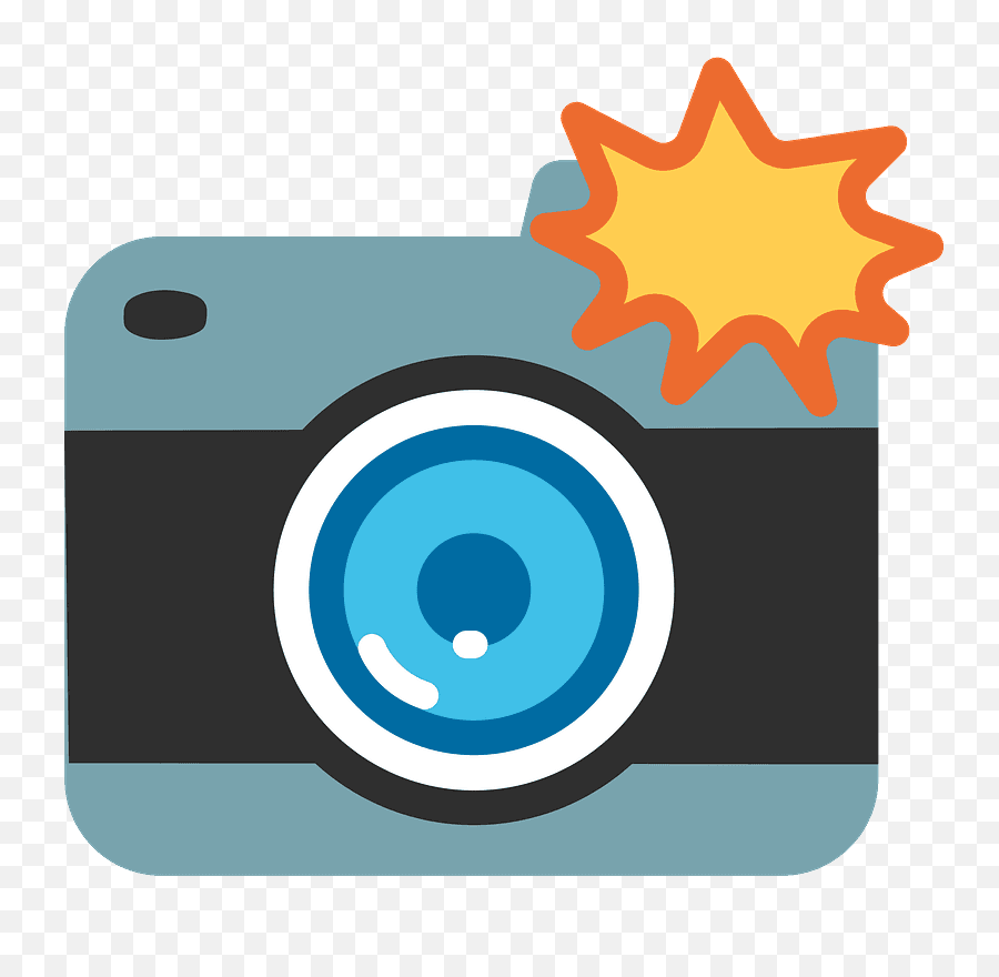 Camera With Flash Emoji - Camara De Fotos Emoji Png,Camera Emoji Png