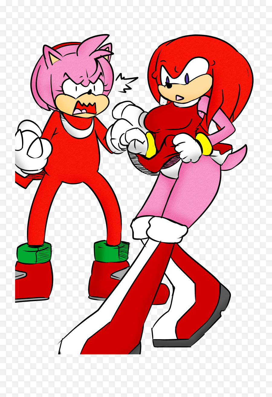 Amy And Rouge Clothes Swap - Sonic Rouge Body Swap Png,Knuckles Png
