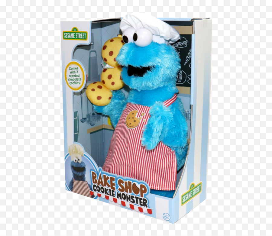 Sesame Street - Bake Shop Cookie Monster 11u201d Plush Soft Png,Cookie Monster Transparent