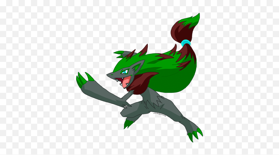 Midnight The Zoroark - Green Zoroark Png,Zoroark Png