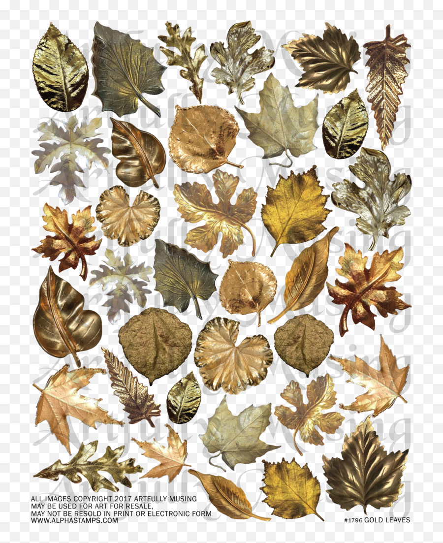 Download Add Twinklets Diamond Dust To Give The Leaves An - Plant Pathology Png,Gold Leaves Png