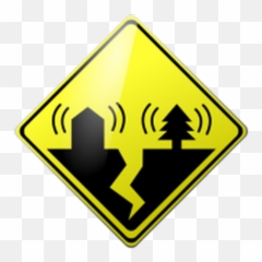 Earthquake Clipart Caution 1922123 - PNG Warning Sign Png