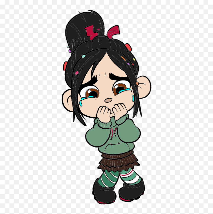 Download Hd Vanellope Von Schweetz Crying - Wreck It Ralph Wreck It Ralph Vanellope Crying Png,Crying Transparent