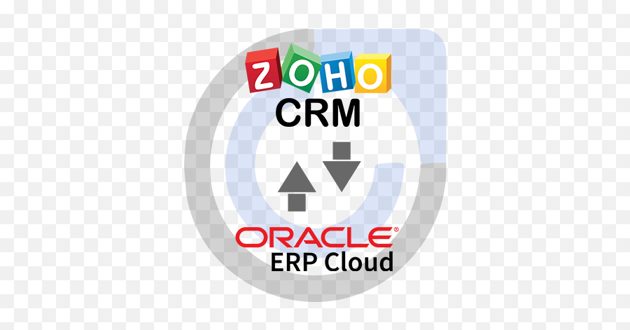 Sync For Oracle Erp Cloud U0026 Zoho Crm - Vertical Png,Oracle Icon