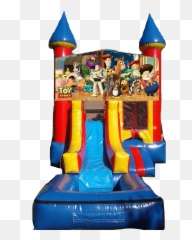 Water Slide Castle Combo Front Jumper U2013 Toy Story 200day - Toy Story Water Jumpers Png,Toy Story Desktop Icon