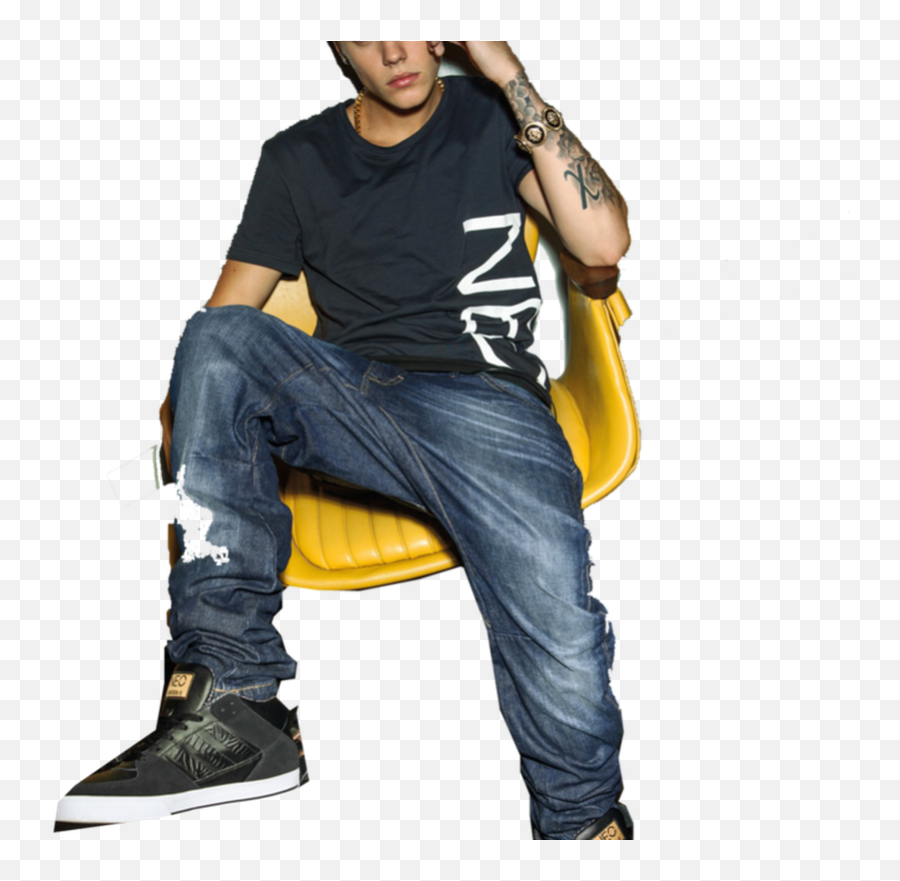 Justin Bieber Clipart Hd 421 8kb - Sitting Png,Justin Bieber Icon For Twitter