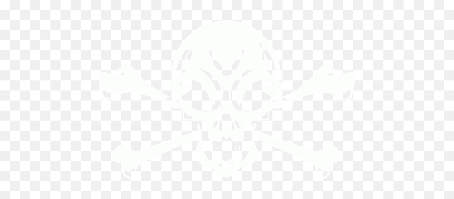 White Skull 64 Icon - Free White Skull Icons Skull And Crossbones Clip Art Png,Skeleton Gif Transparent