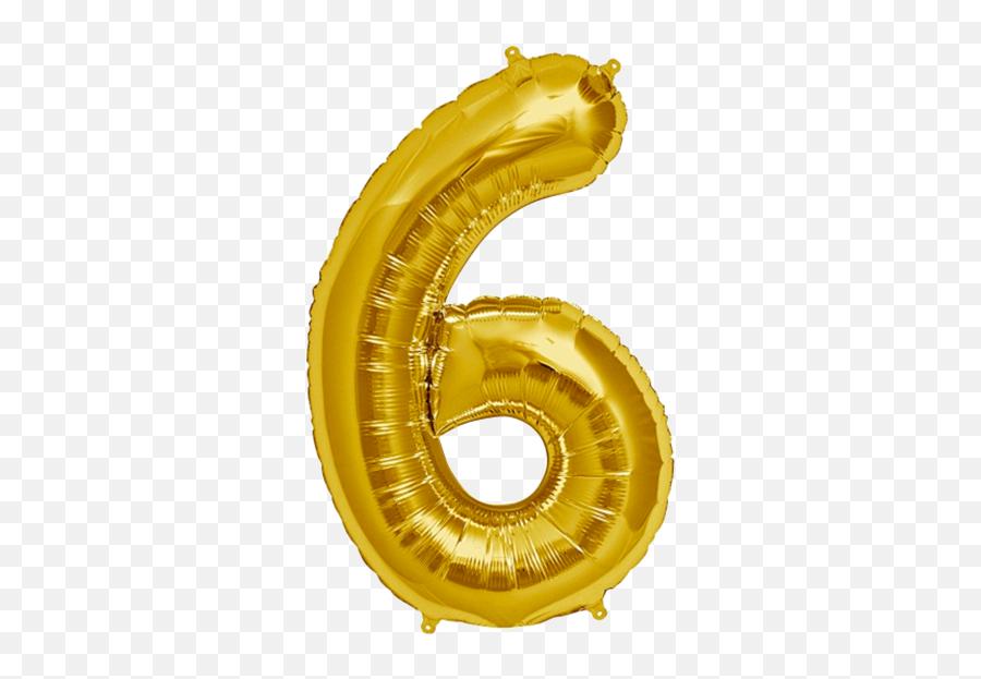 Giant Foil Number Balloons Party Decorations U0026 Supplies - Number 6 Balloon Png,Gold Balloon Png