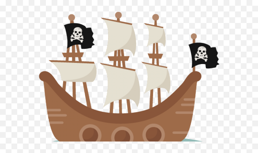 Download Pirate Ship Clipart - Pirate Clipart Cute Ship Png,Pirate Ship Png